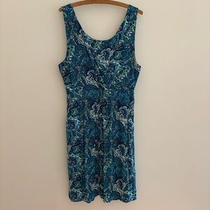 Garnet Hill Paisley Viscose Dress